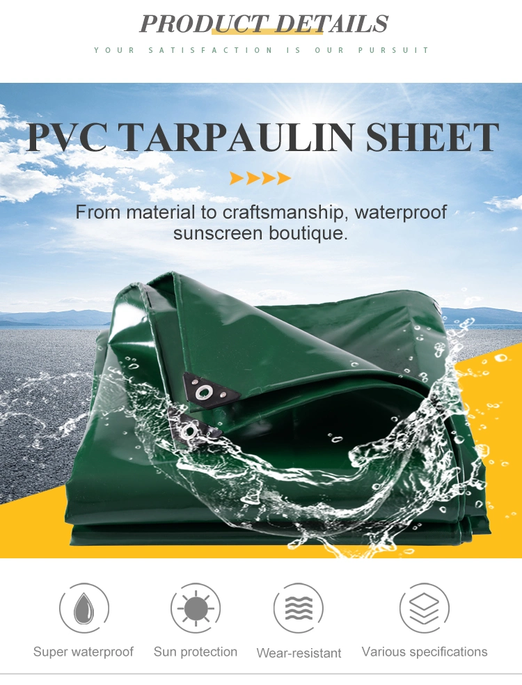 Durable Polyester Base Fabric Knife PVC Coated Tarpaulin for Tent