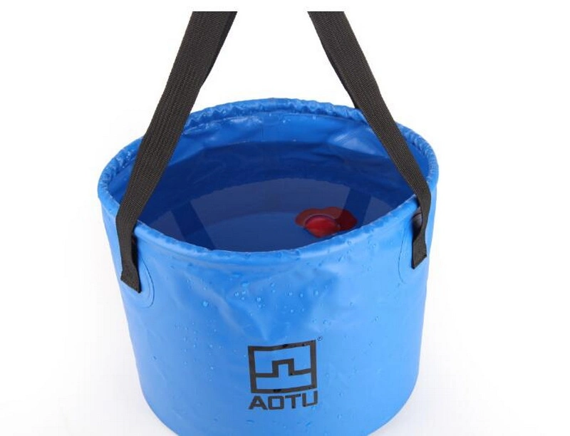 500d PVC Tarpaulin Collapsible Folding Travelling Camping Beach Sand Bucket