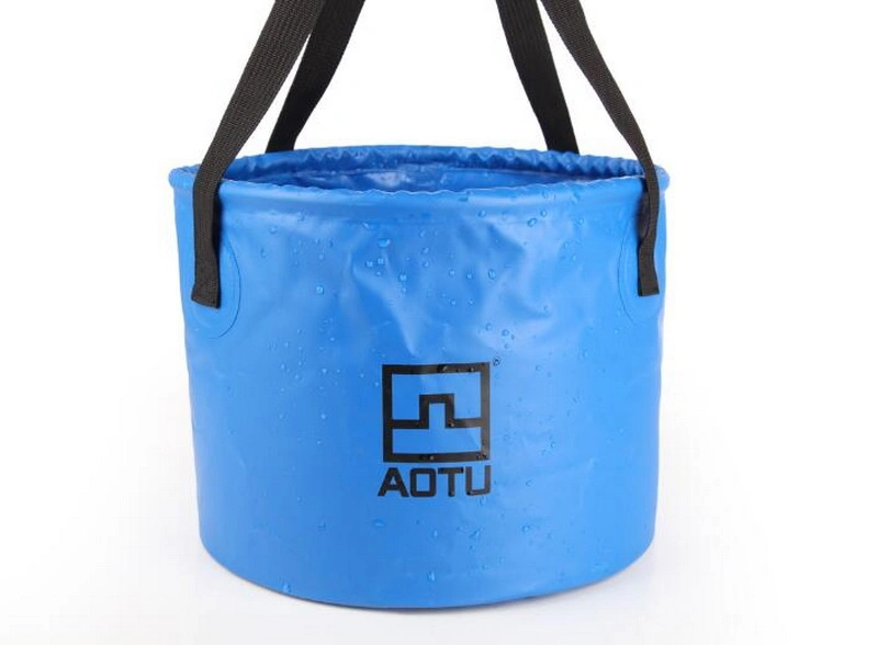 500d PVC Tarpaulin Collapsible Folding Travelling Camping Beach Sand Bucket