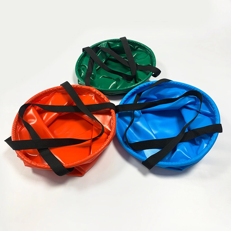Hot Seller Foldable Portable PVC Folding Bucket Foot Bucket Water Round Bucket Storage Bag Wash Basin for Fishing