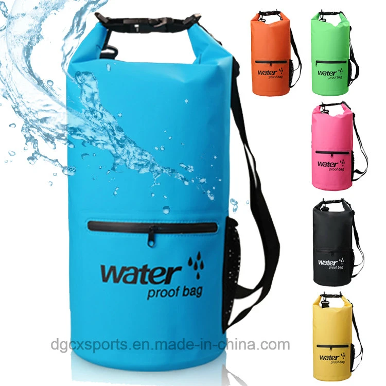 PVC Travel Custom Logo Backpack Camping Waterproof Tarpaulin Pack Outdoor Roll Top Dry Bag Foldable Waterproof Backpack