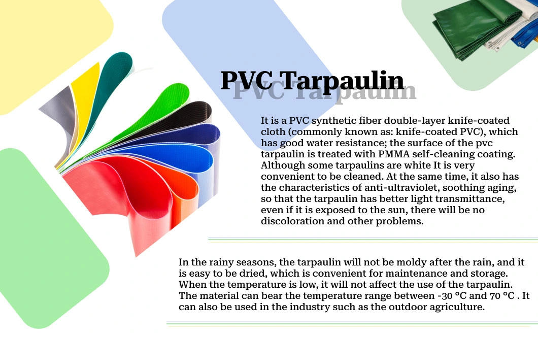 China PE Tarpaulin Factory Laminated Waterproof Fabric PVC Water Tank PVC Tarpaulin Roll Mesh Tarpaulin Membrane Tarpaulin