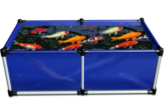 450 Liters Fold-Able Shrimp Pond Fish Pool PVC Tarpaulin Fish Tank