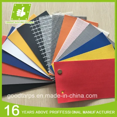 Heavy Duty Waterproof UV Resistant Flame Resistant Fireproof Vinyl Canvas Polyester Fabric Laminated PVC Coated Tarpaulin for Truck Cover Tents Awnings Bag