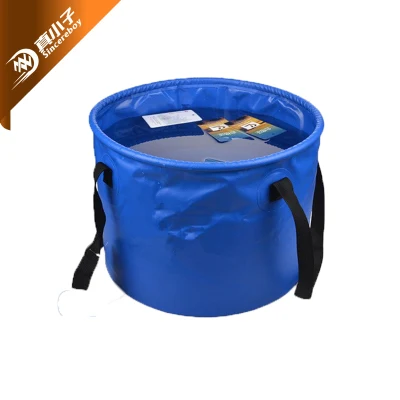 PVC Camping Collapsible Water Bucket