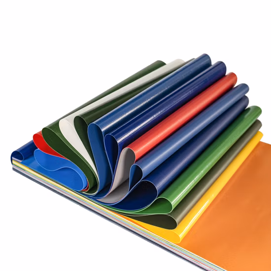 18oz 600GSM 610g Waterproof PVC Knife Coated Fabric Sheets PVC Tarpaulin for Truck Cover